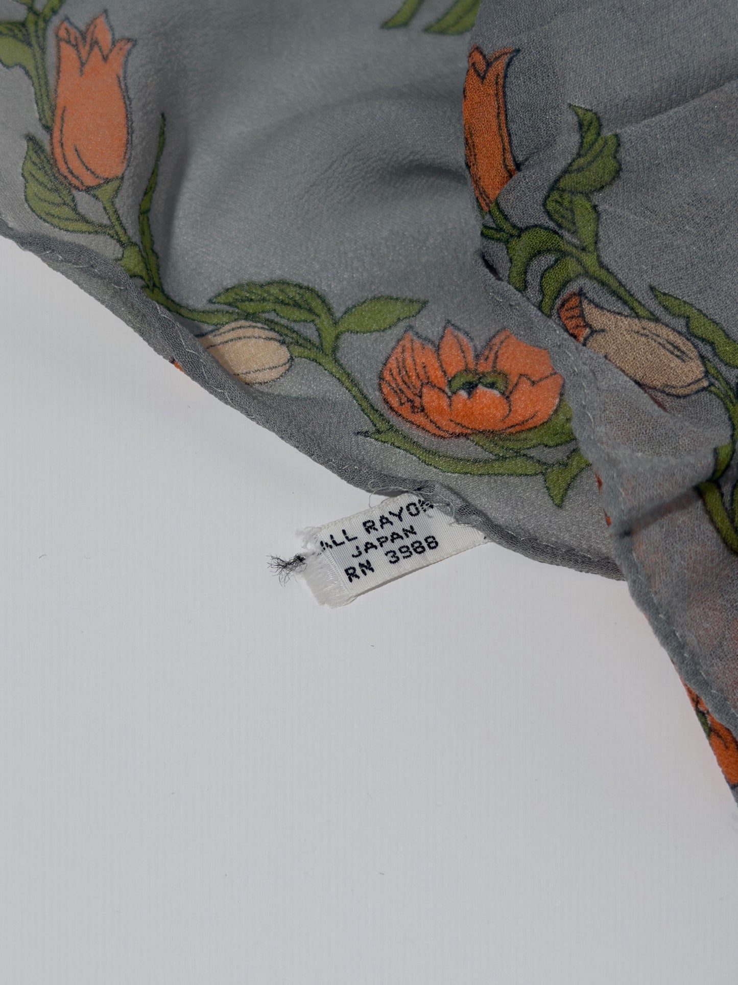 Sheer Floral Noveau Scarf
