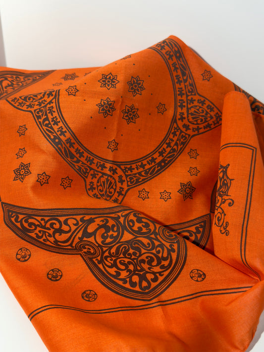 Orange Chisholm Trail Bandana