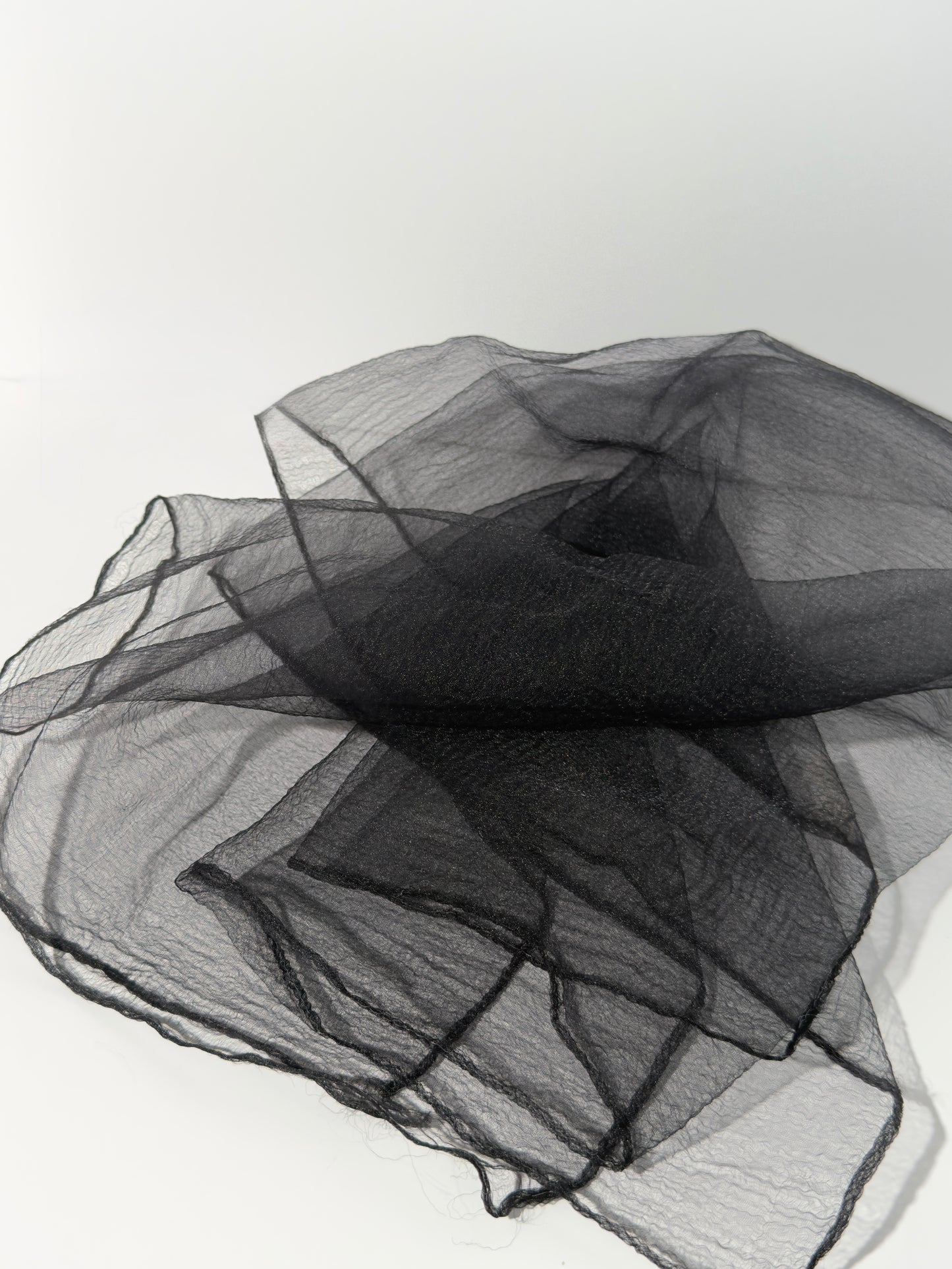 Black Mesh Scarf