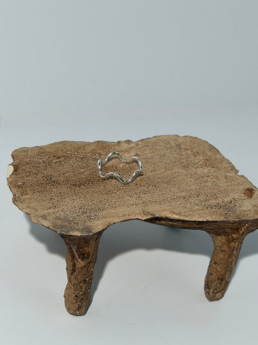 Wavy Silver Ring