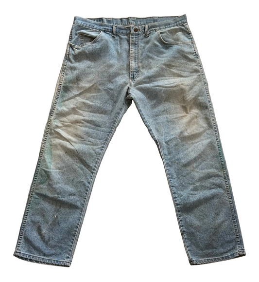 Light Wash Distressed Wrangler Jeans