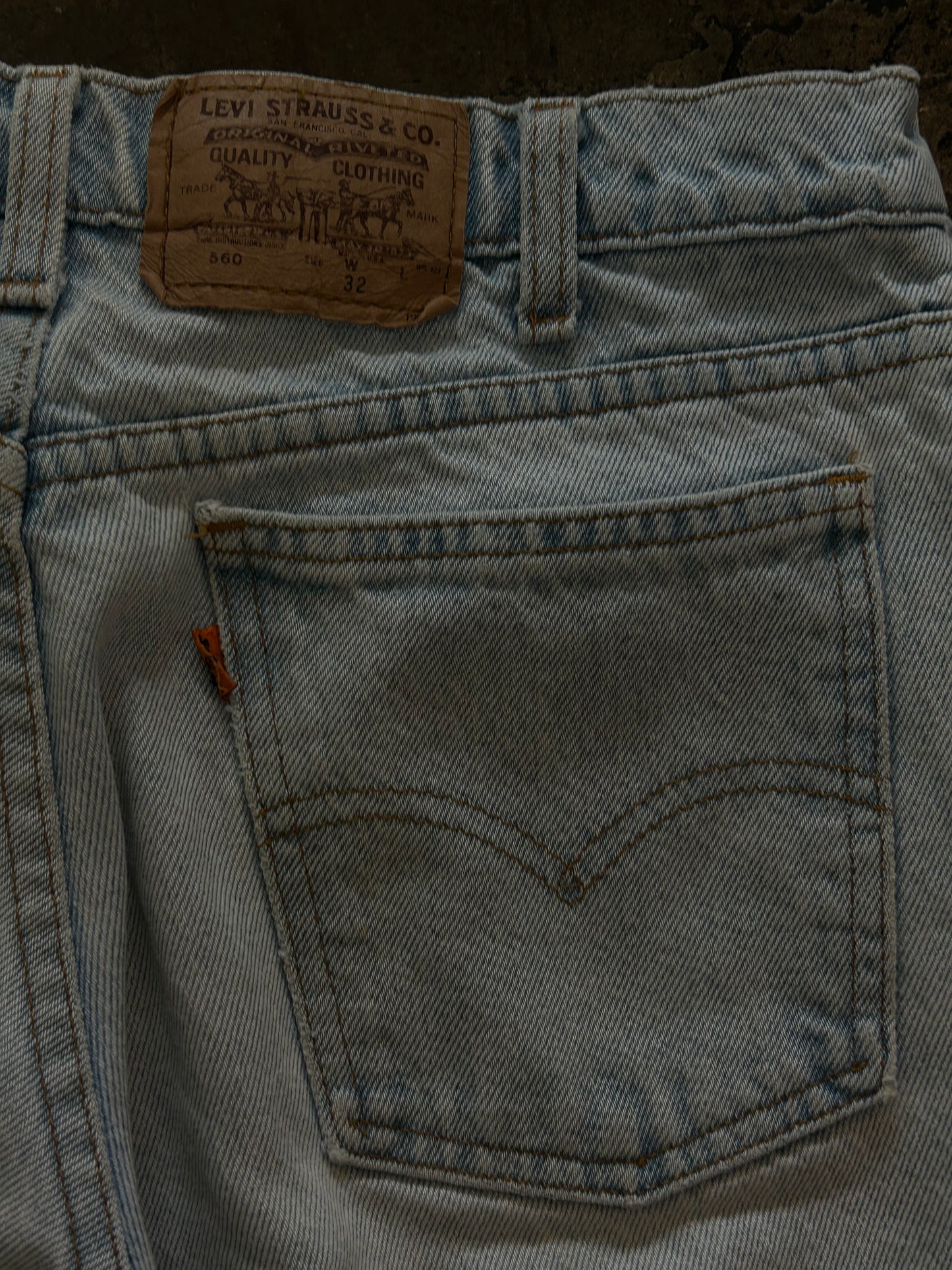 Light Wash Levi's Orange Tab Jeans