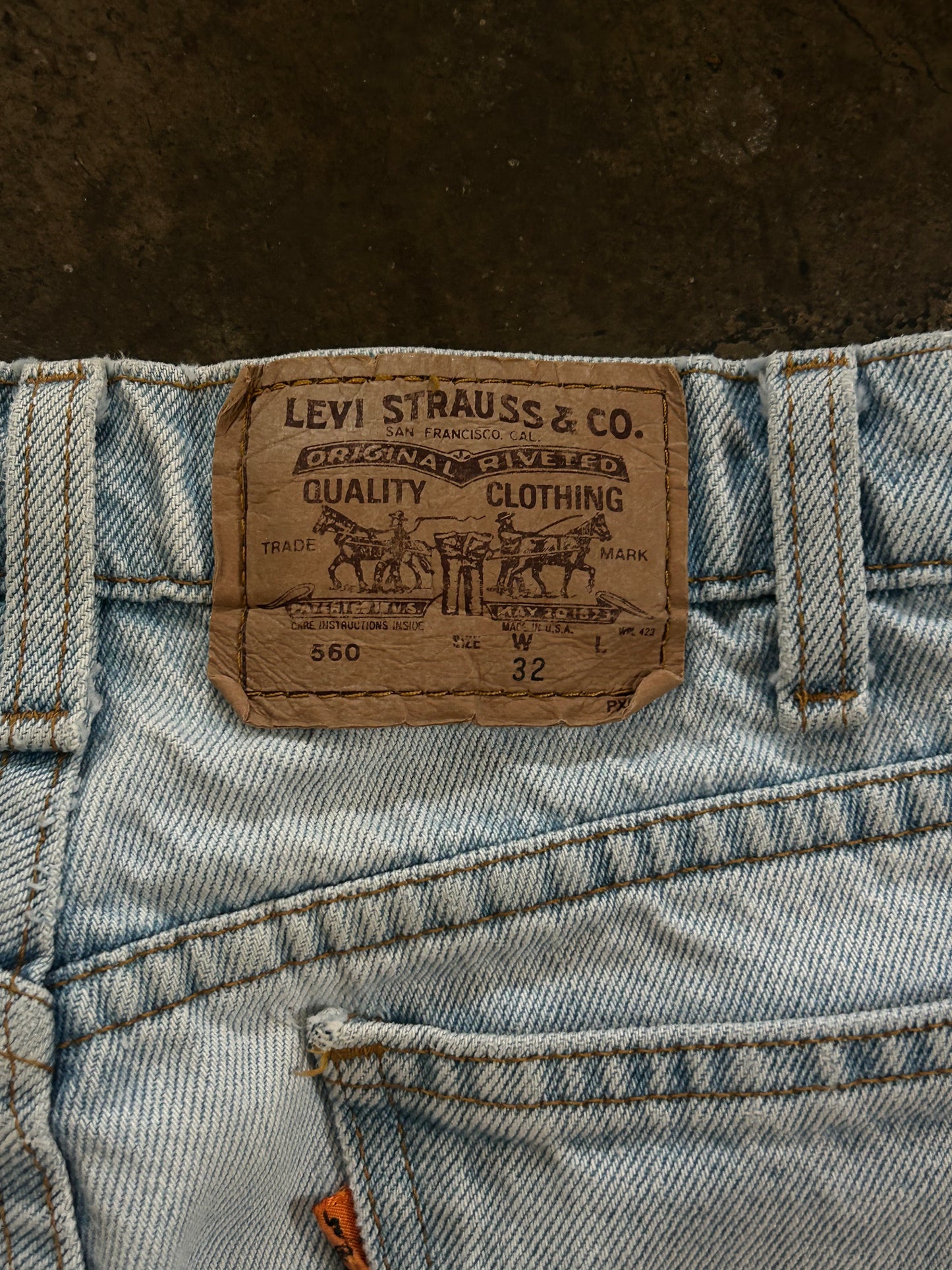 Light Wash Levi's Orange Tab Jeans