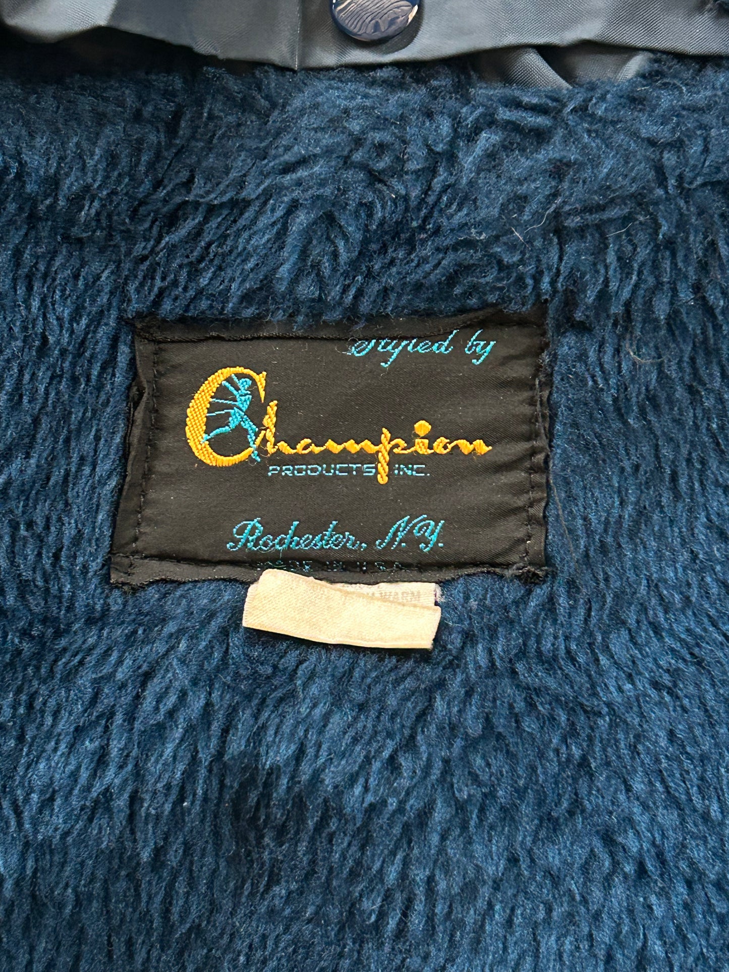 Navy Fleece Lined Champion Coat