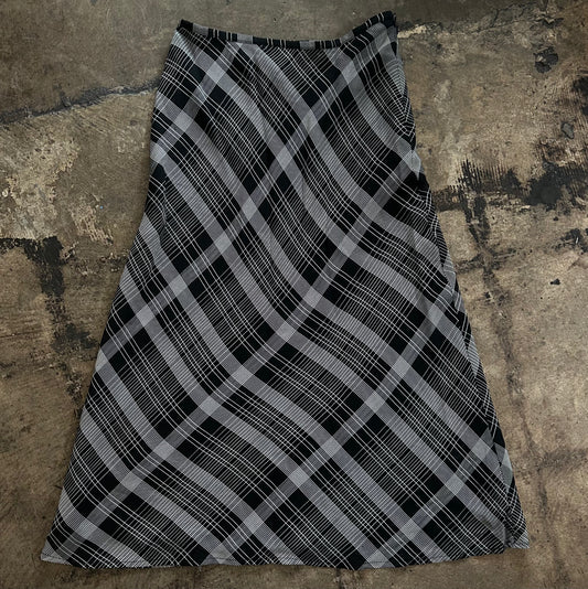 Black Plaid Liz Claiborne Skirt