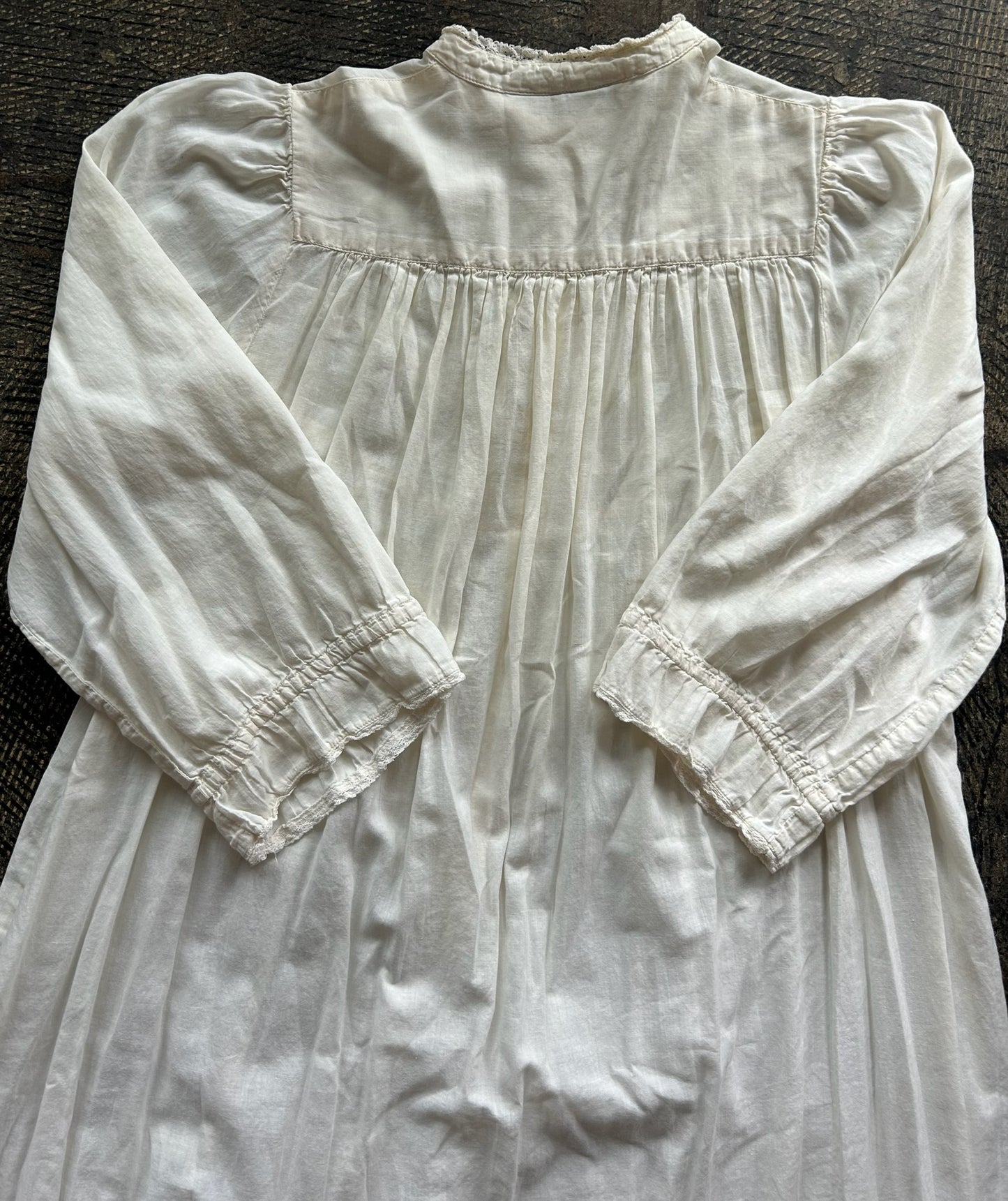 White 3/4 Sleeve Nightgown