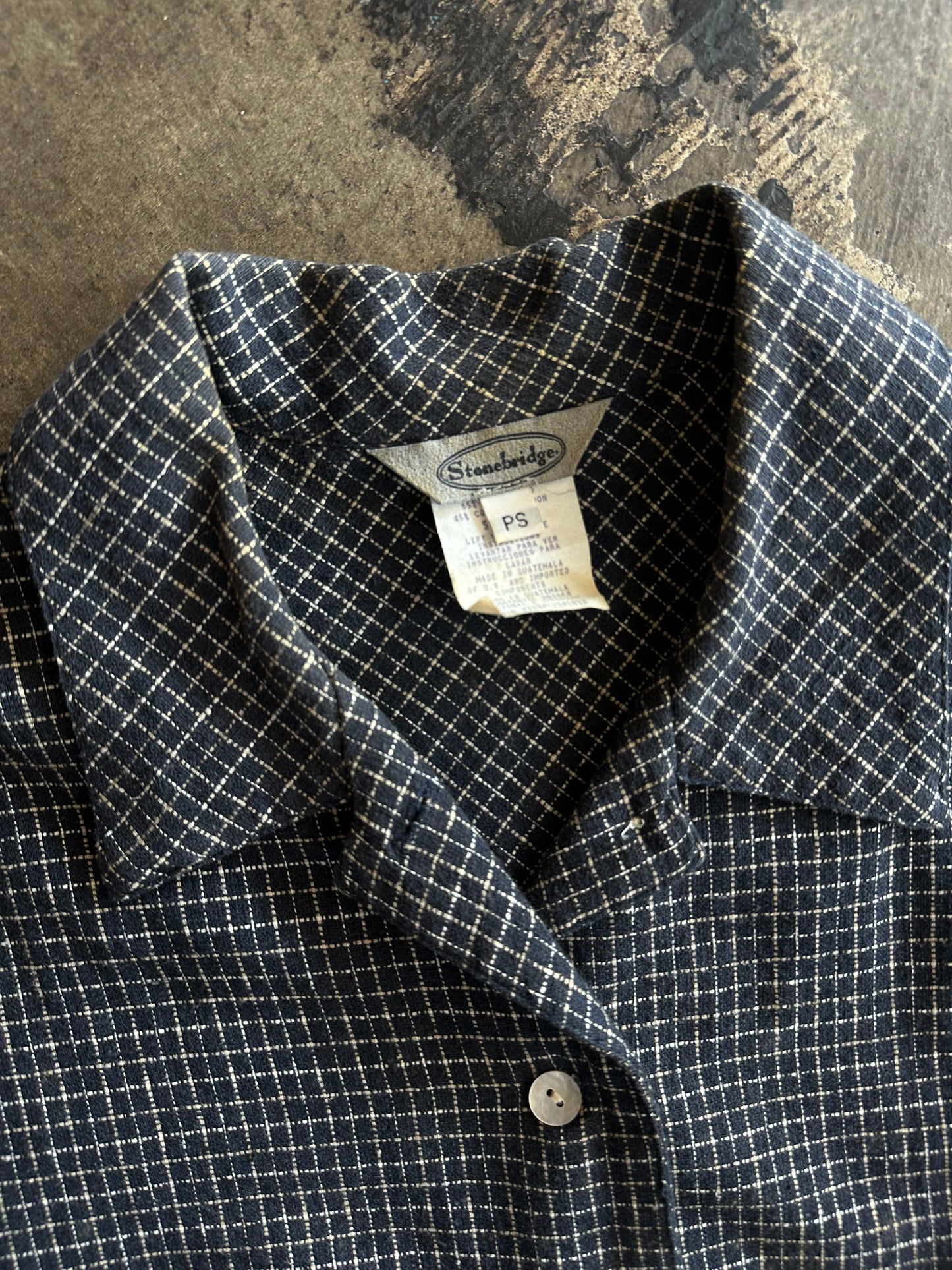 Navy Plaid Set
