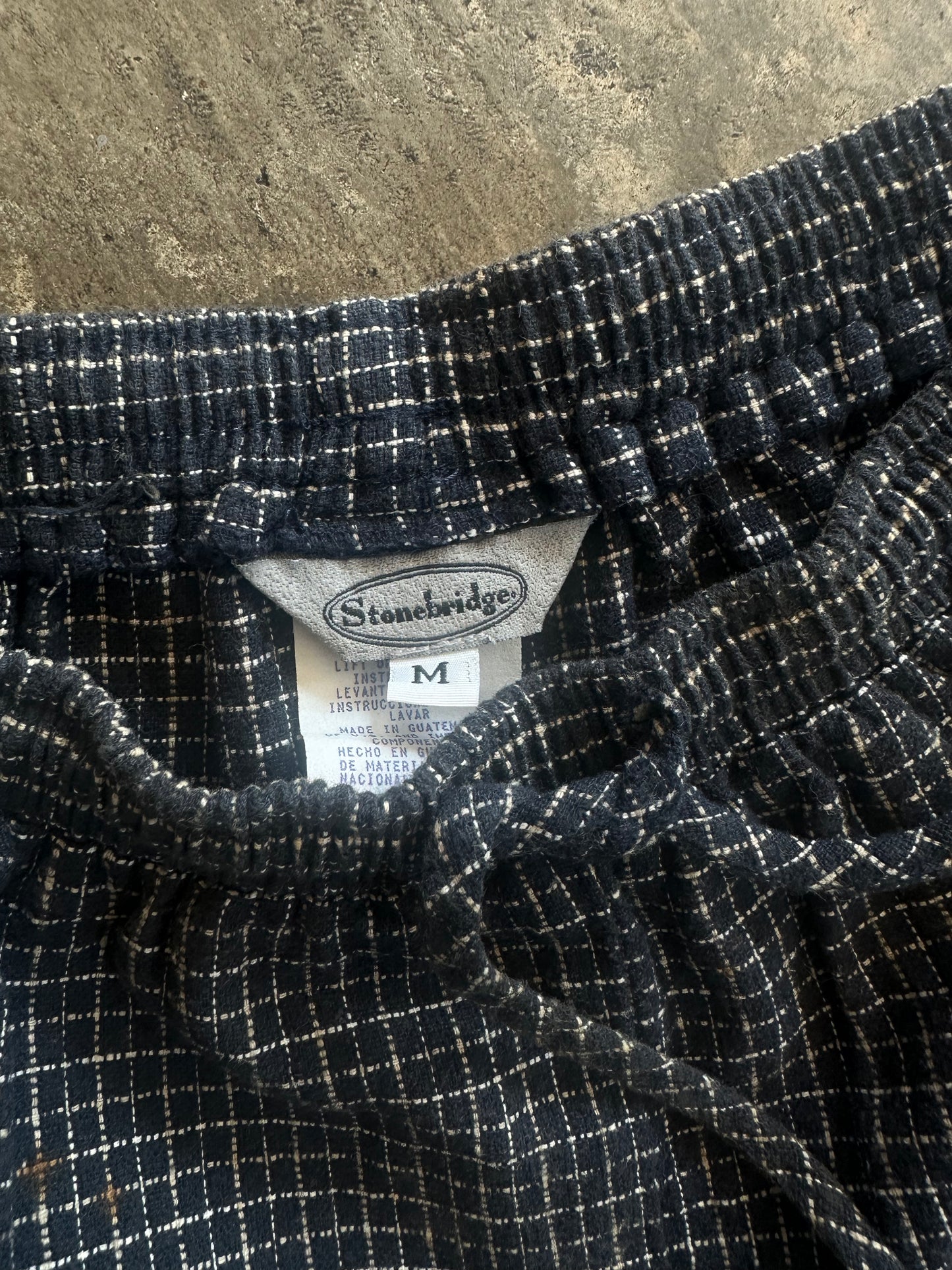 Navy Plaid Set