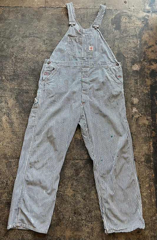 Red Ball Painter Striped Overalls
