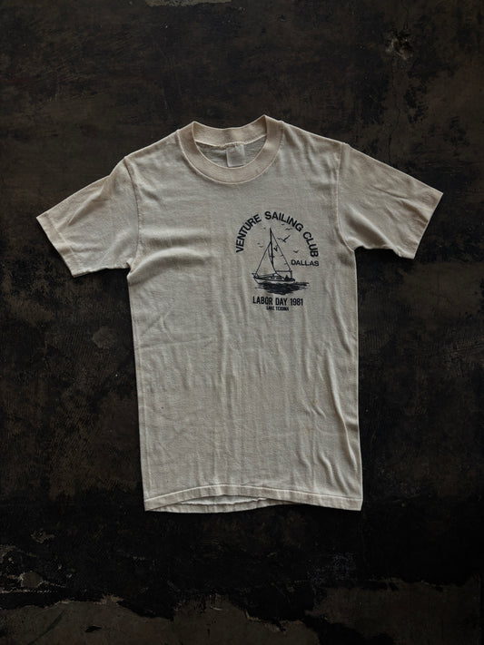 Cream Venture Sail Club Tee