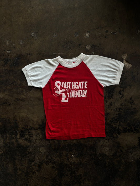 Red Southgate Elementary Ringer Tee