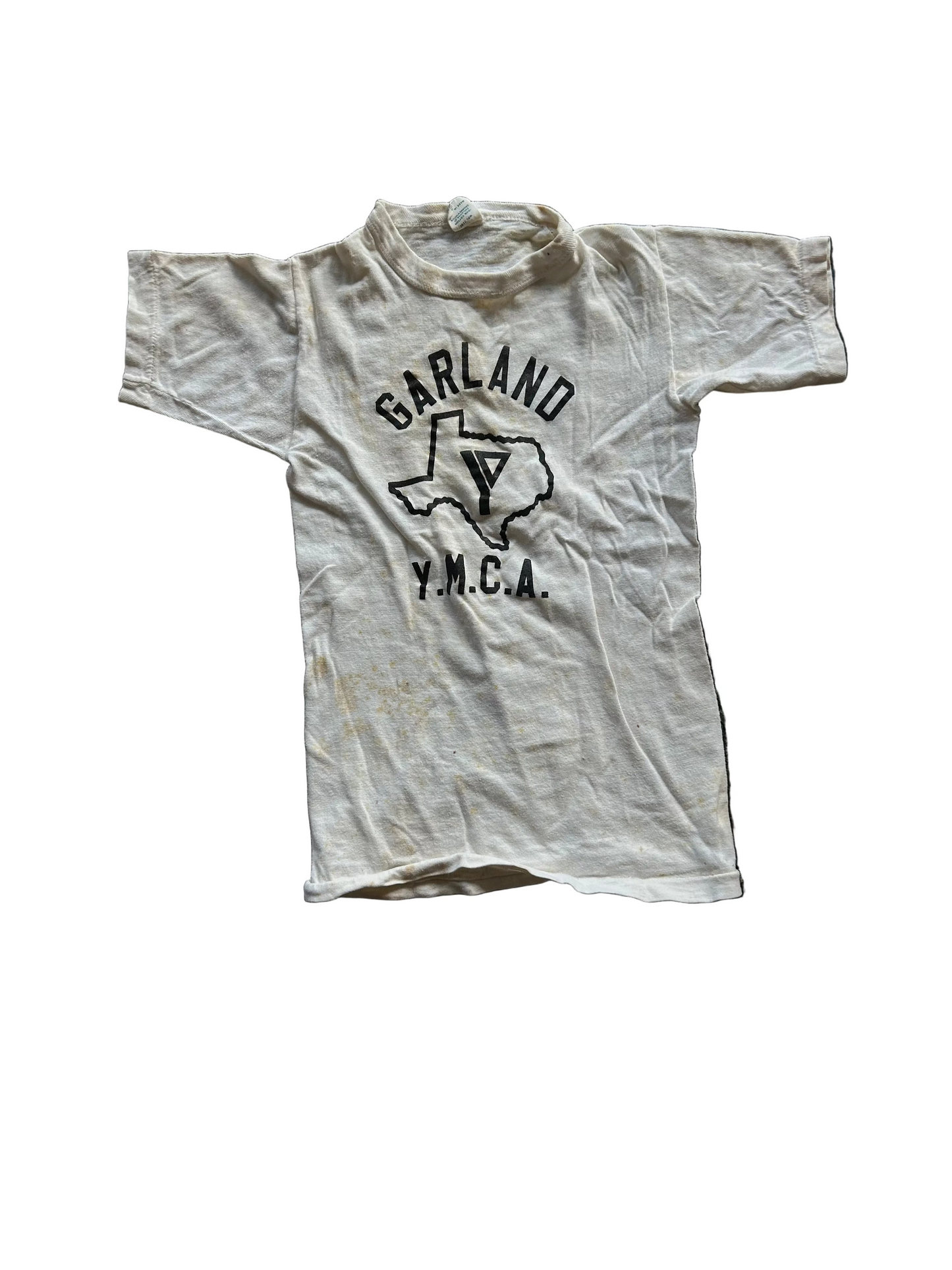 Youth White Garland YMCA Tee