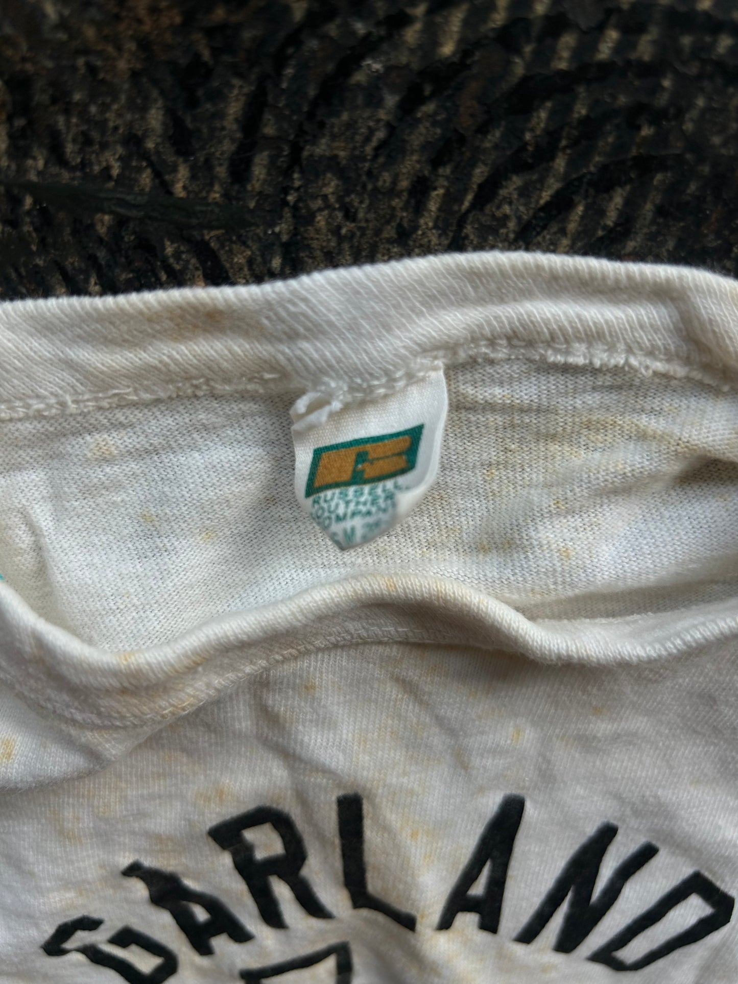 Youth White Garland YMCA Tee