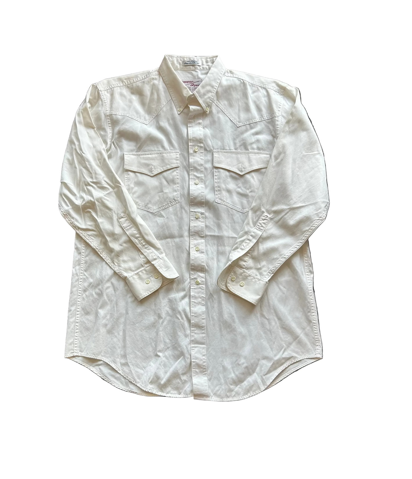 White Western Button Up