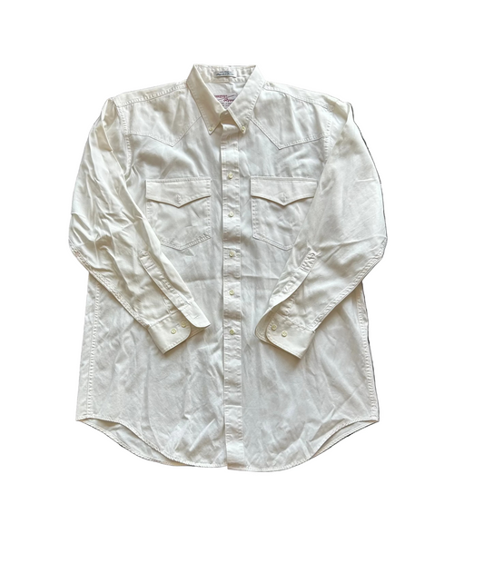 White Western Button Up