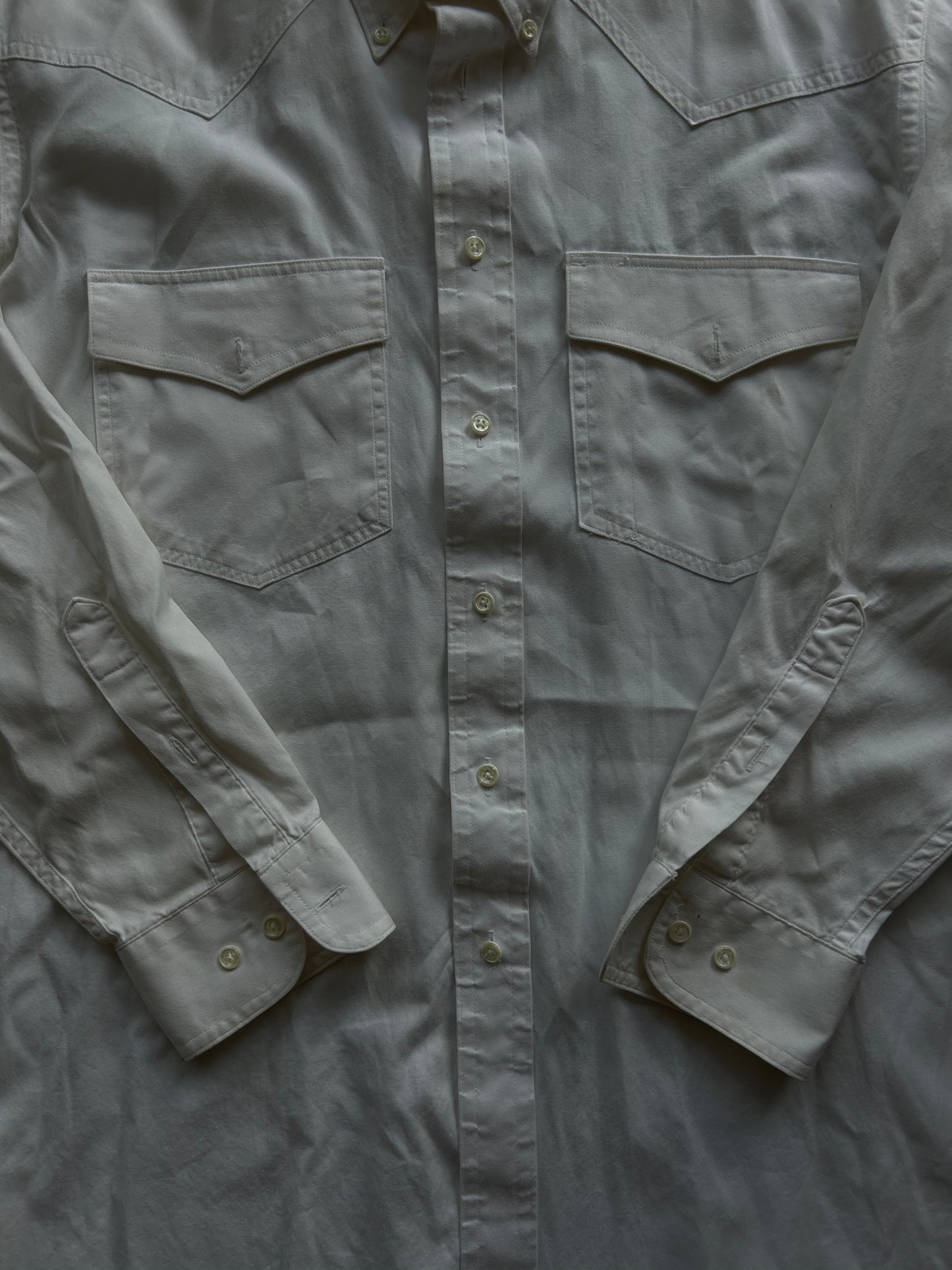 White Western Button Up