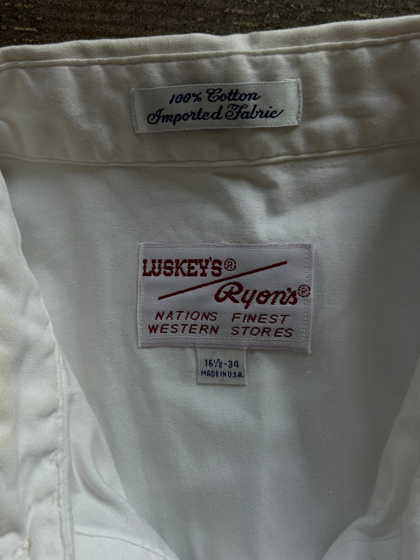 White Western Button Up