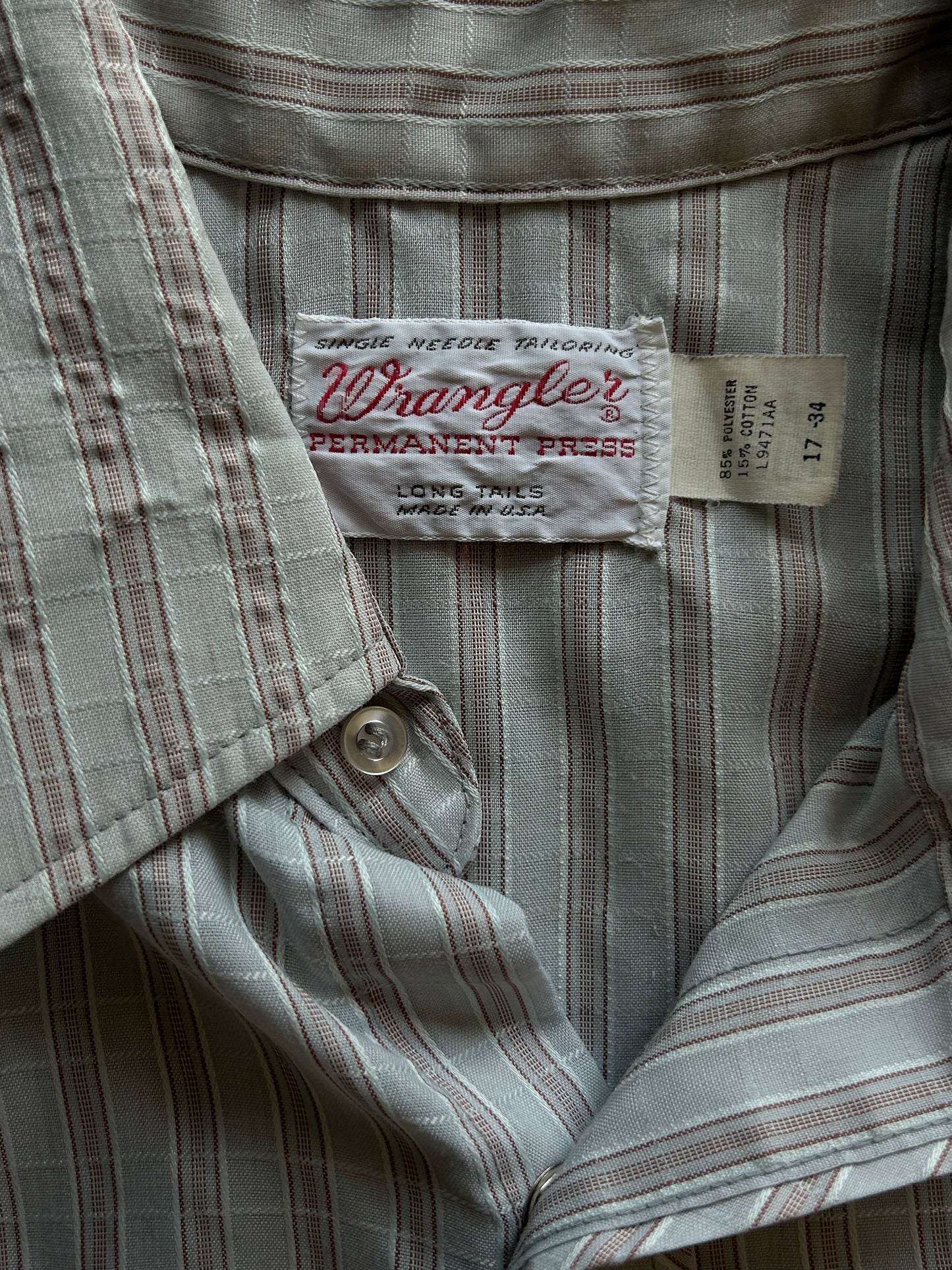 Pastel Striped Wrangler Pearl Snap