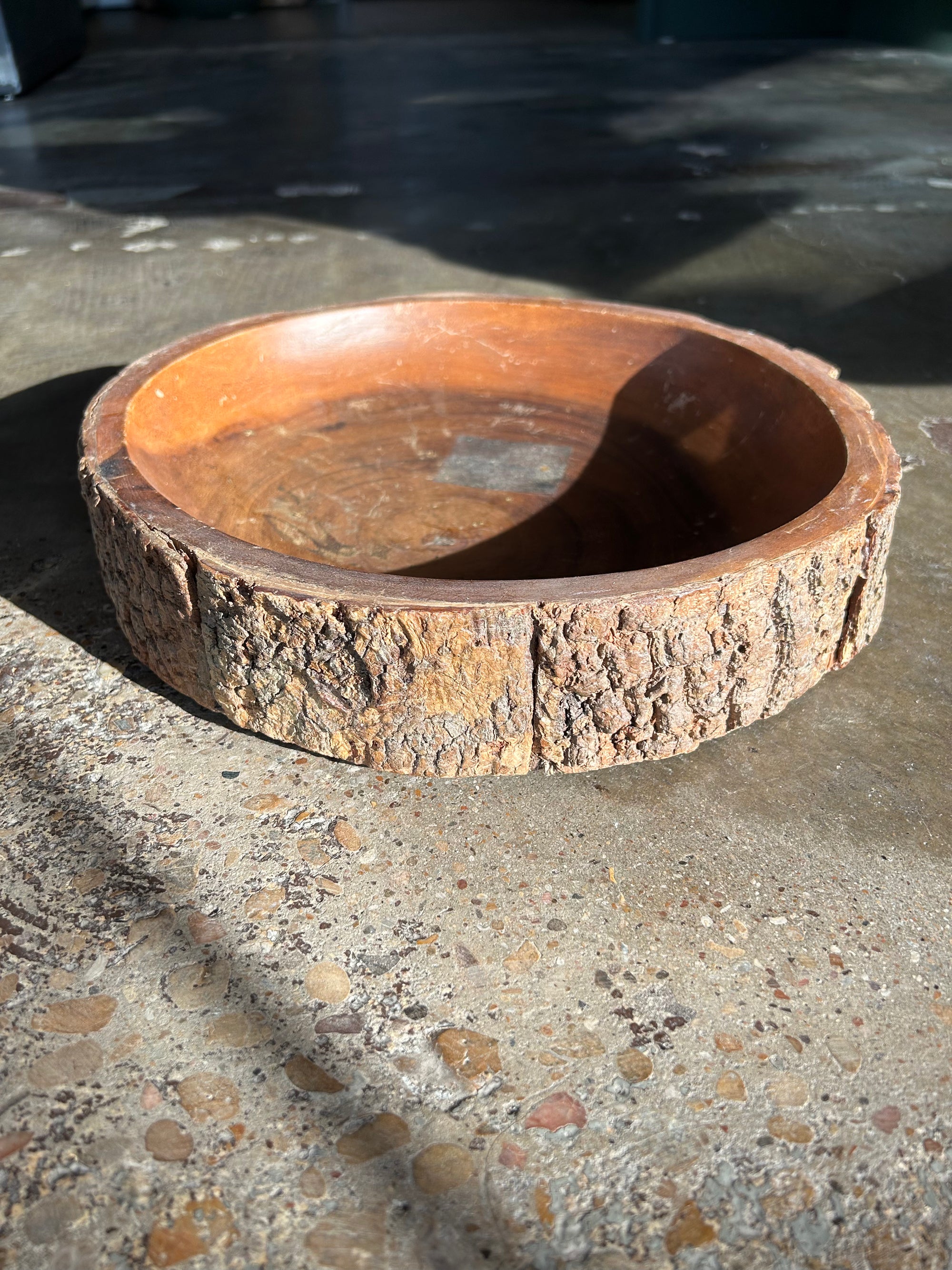 Wooden Stump Decorative Bowl