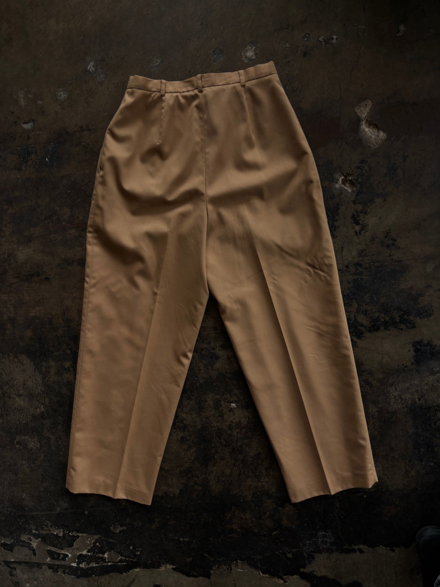 Camel Pleated Slacks