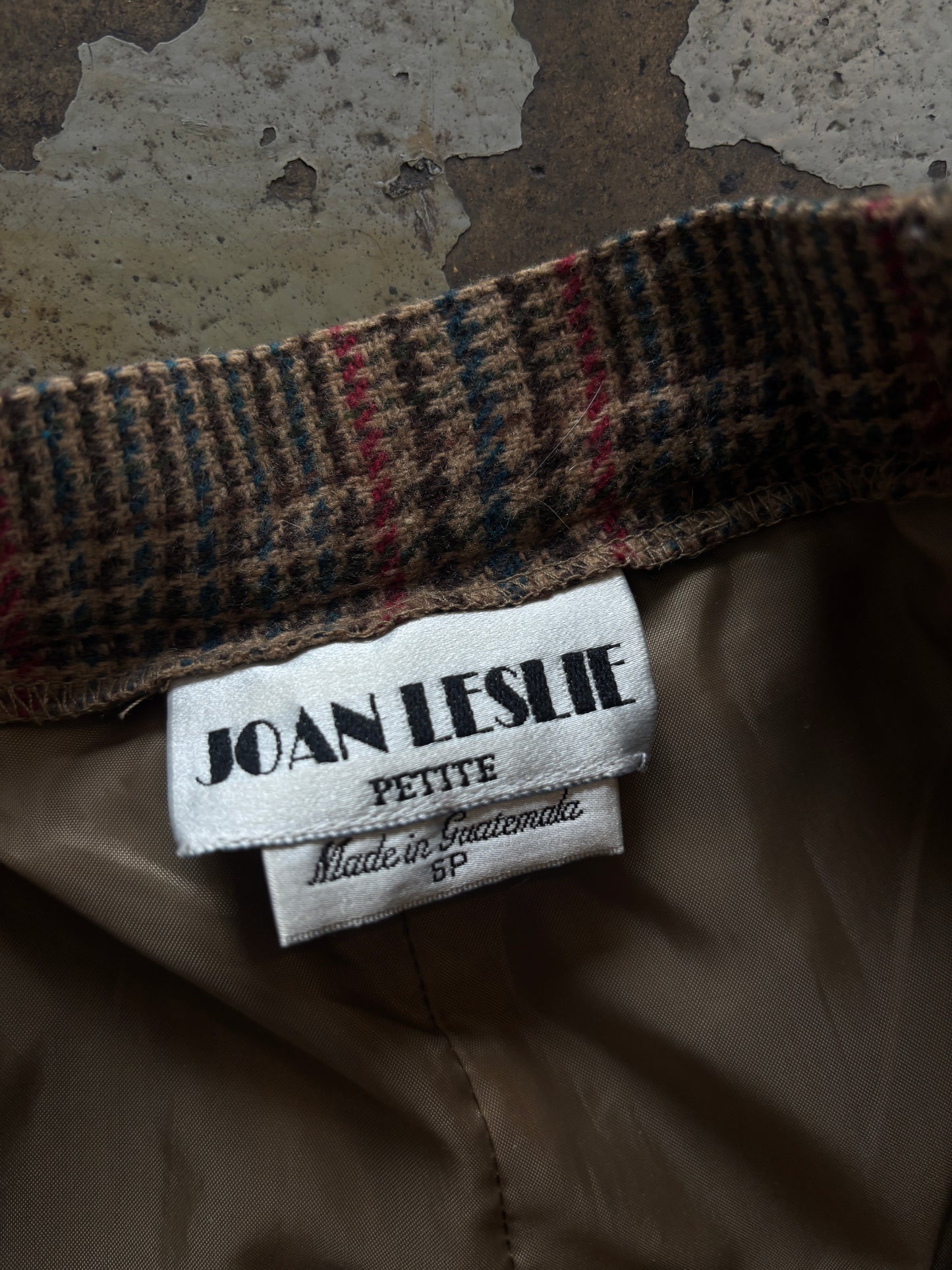 Brown Plaid Slacks