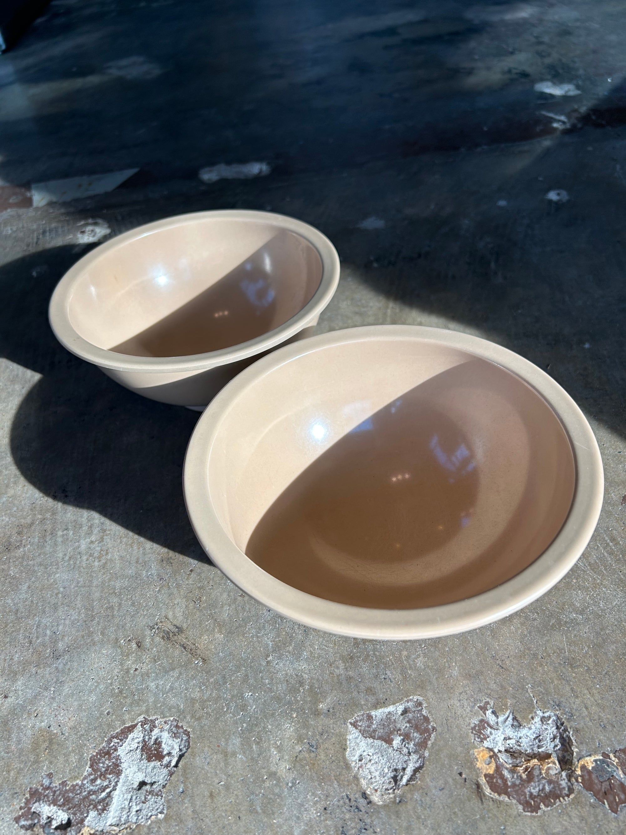 Texas Ware Large Tan Bowl