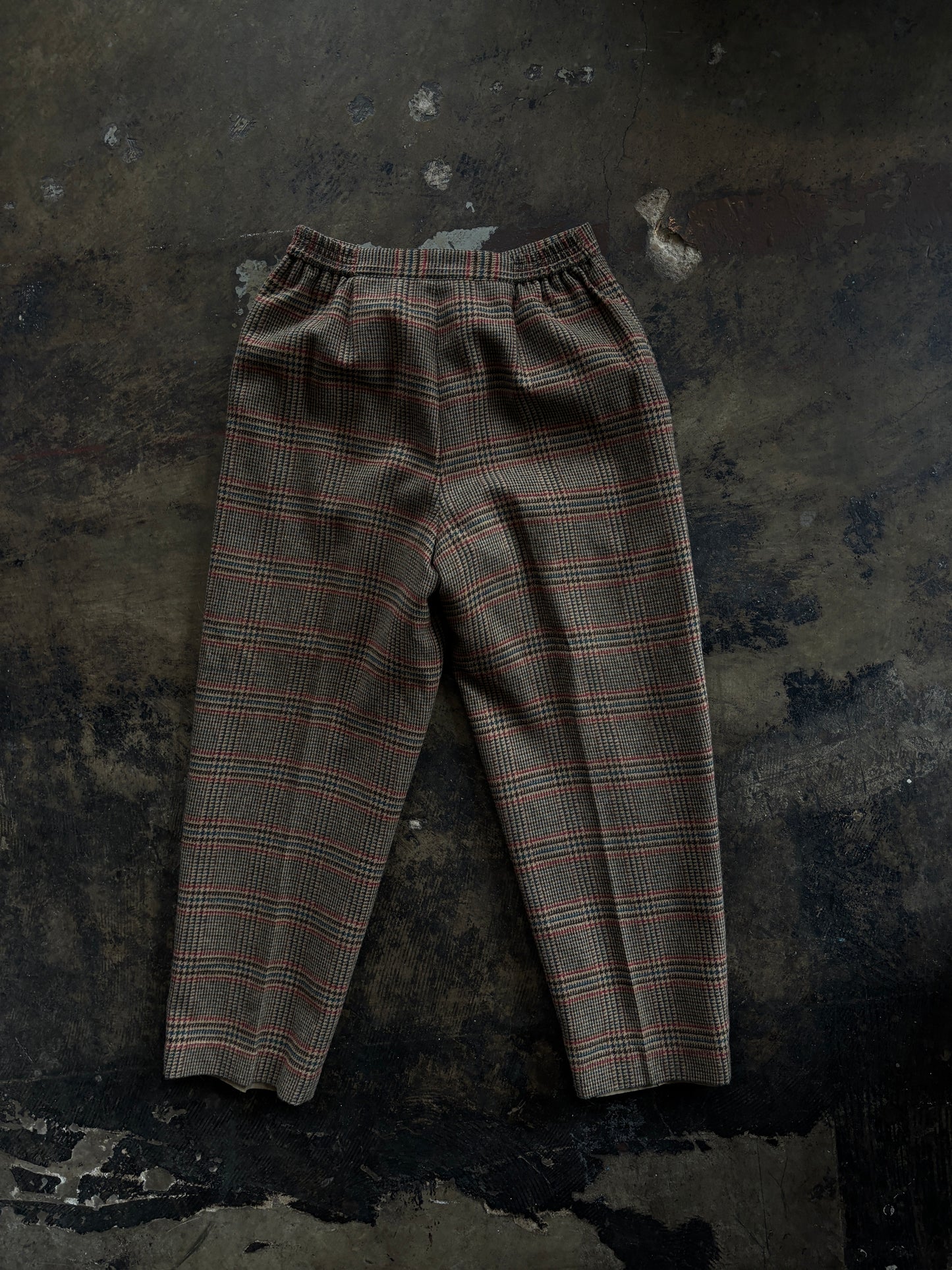 Brown Plaid Slacks