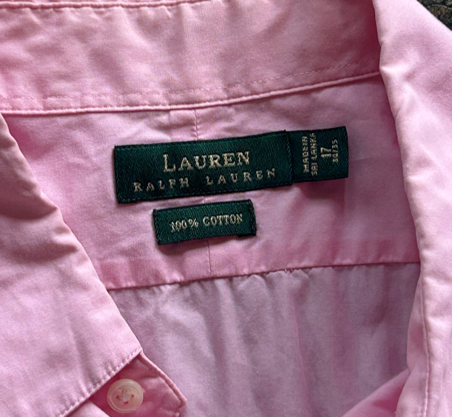 Pink Green Label Ralph Lauren Button Up