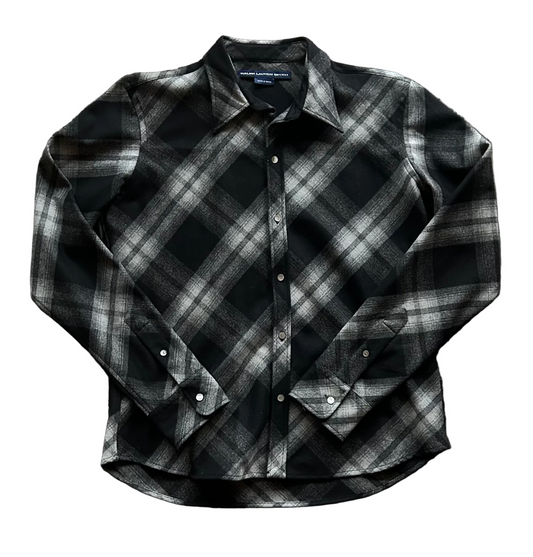Black + Gray Plaid Ralph Lauren Sport Button Up