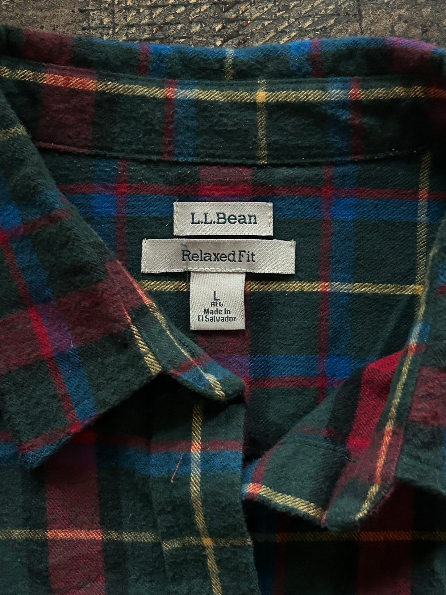 Primary Color Plaid Flannel L.L. Bean