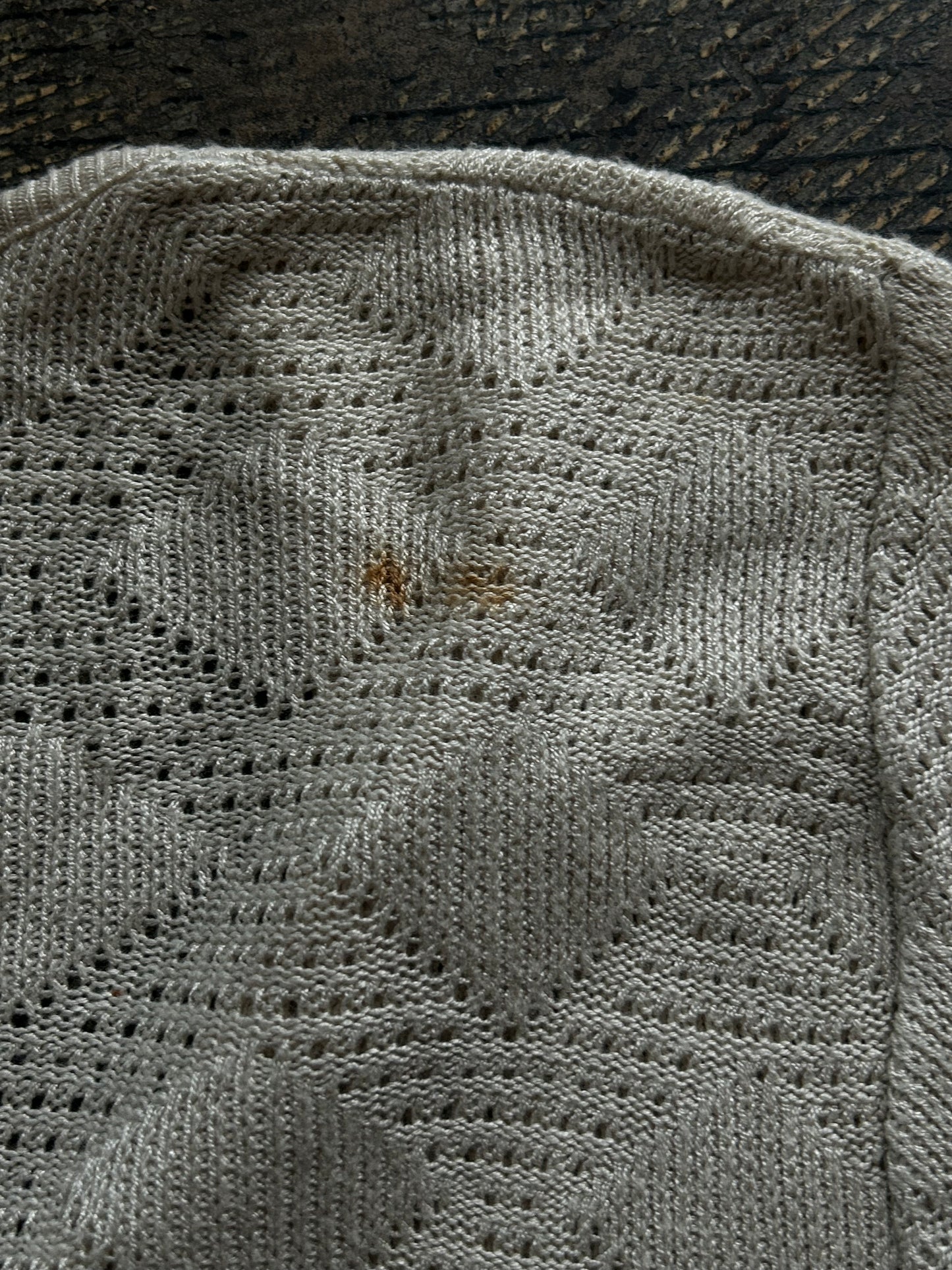 Beige Button Front Knit Cardigan