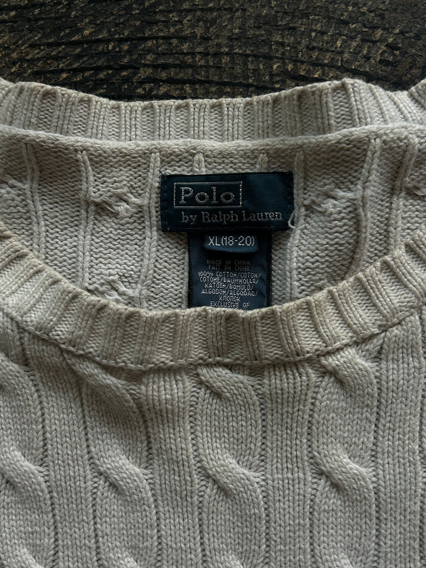 Taupe Polo by Ralph Lauren Knit Sweater