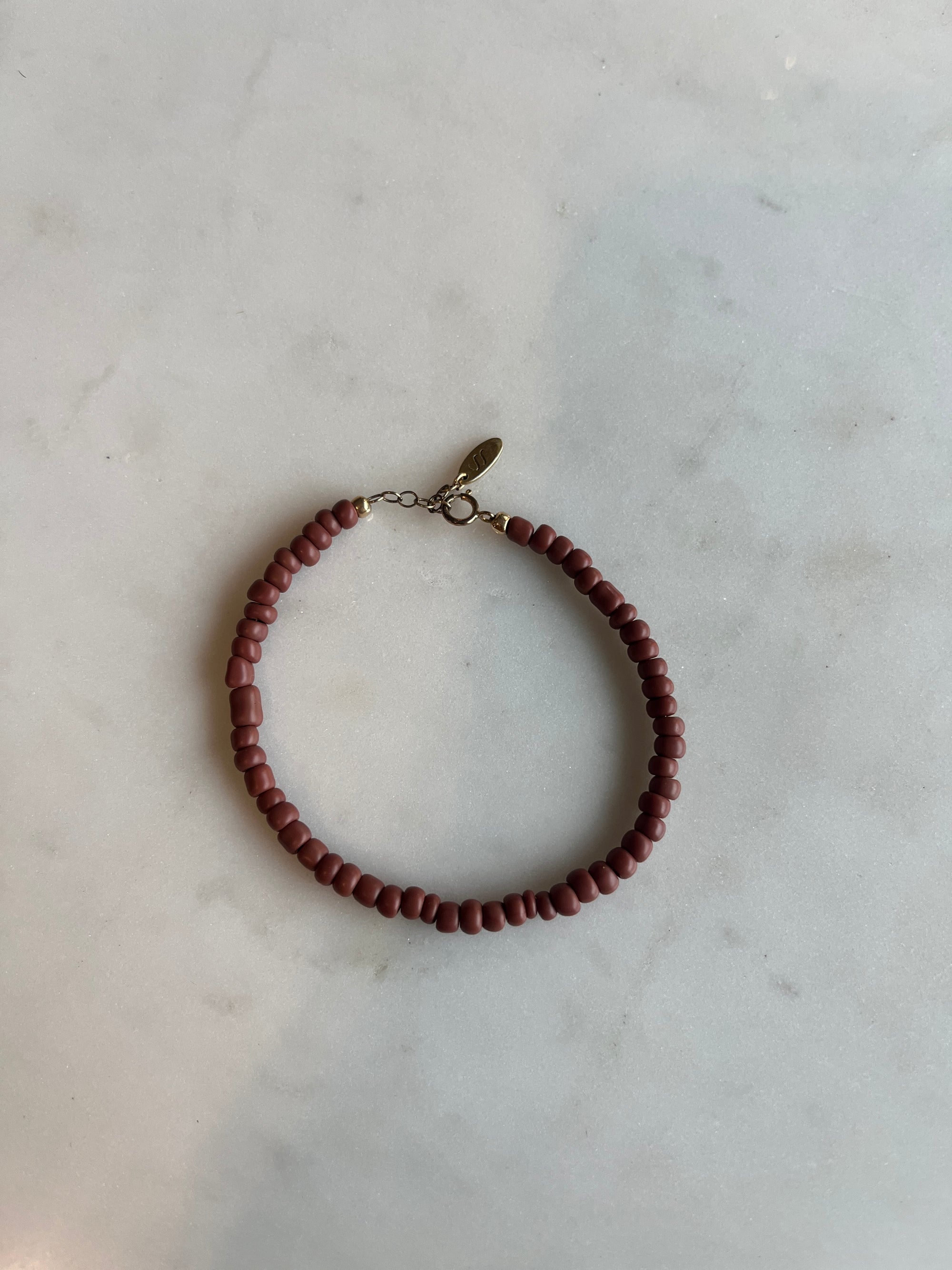 Brown Beaded Bracelet