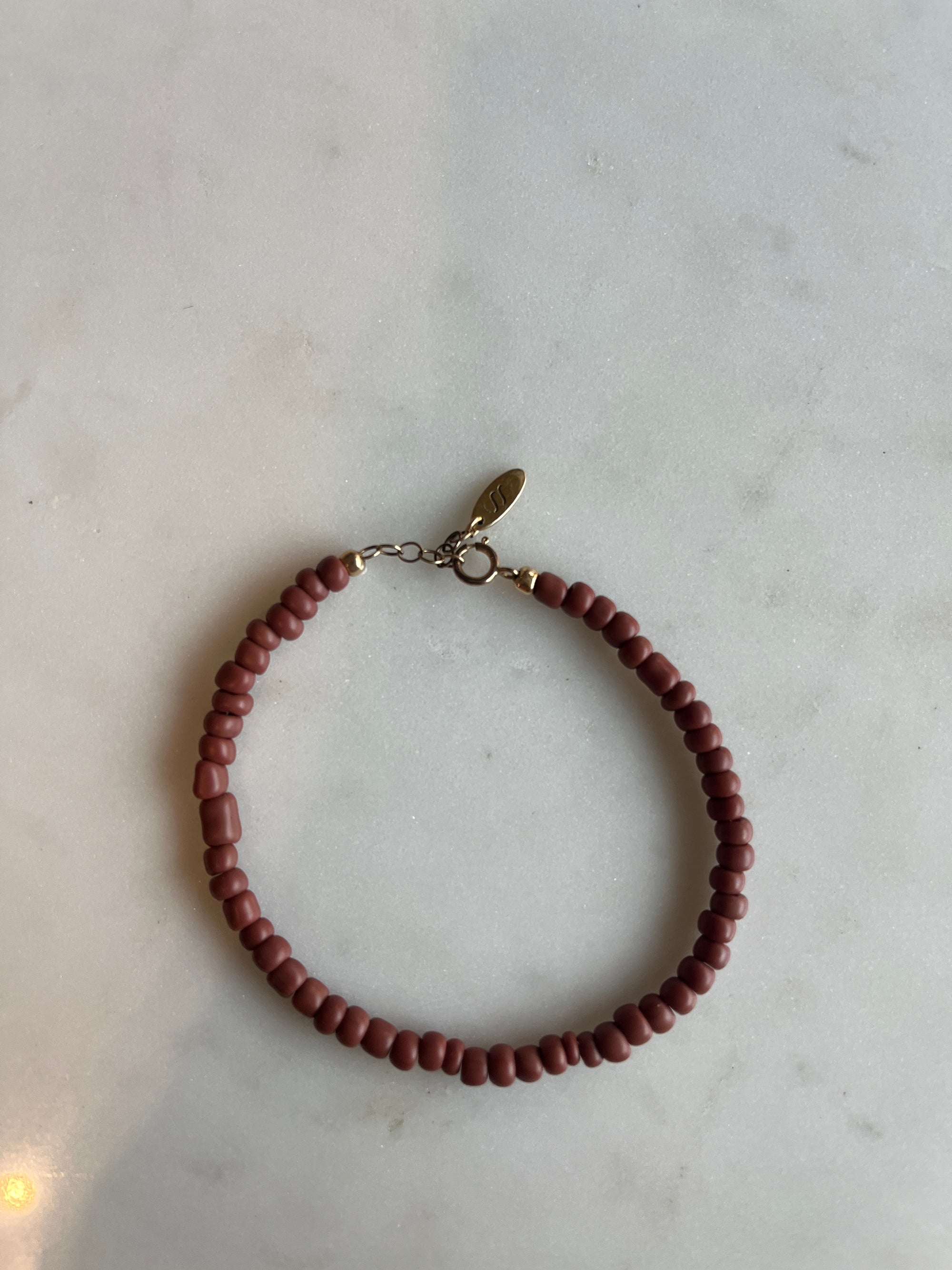 Brown Beaded Bracelet