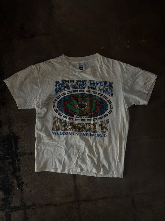 White Dallas Inter Soccer Invitational 1994 Tee