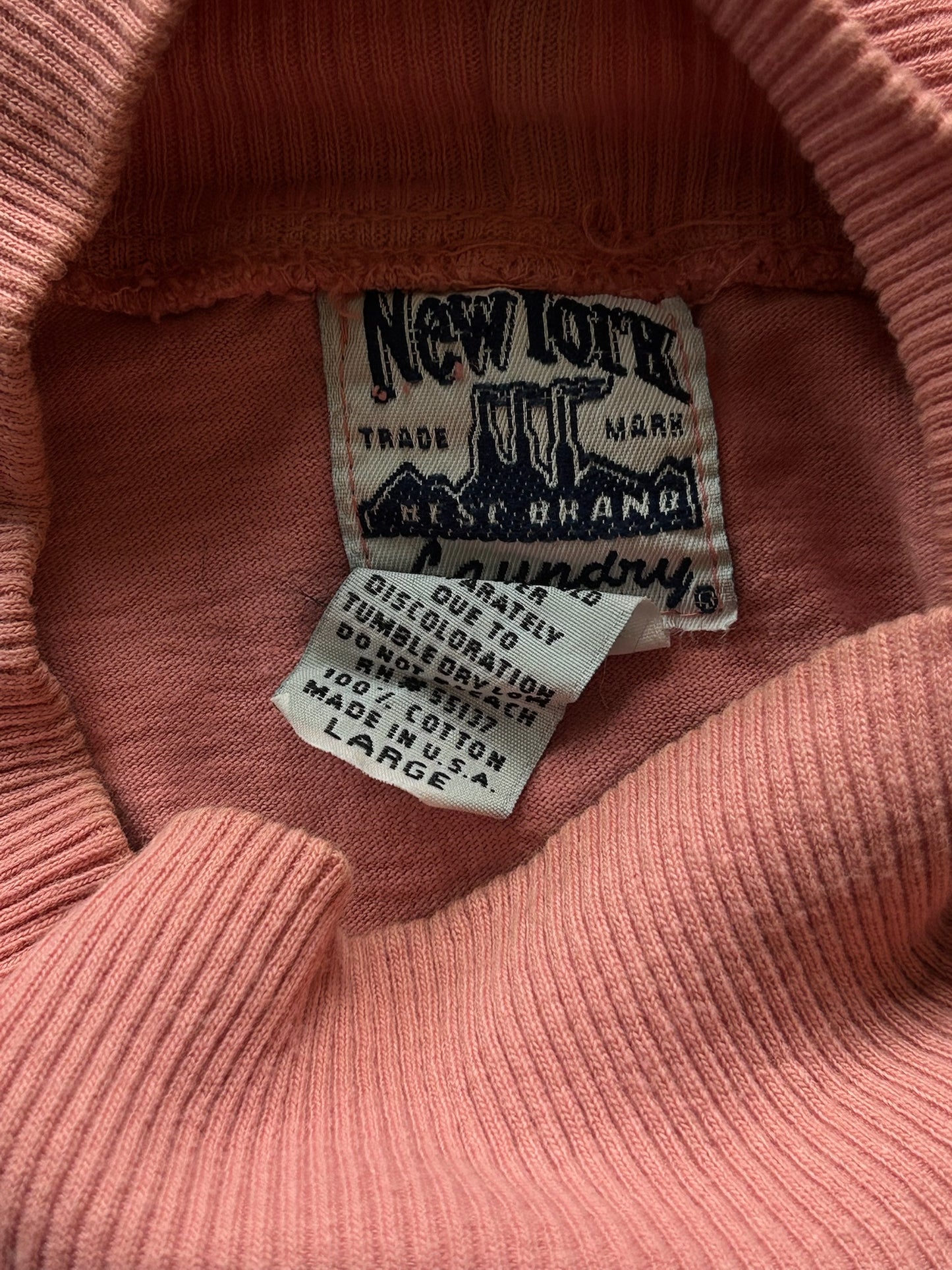 Pink Mock Neck Tee
