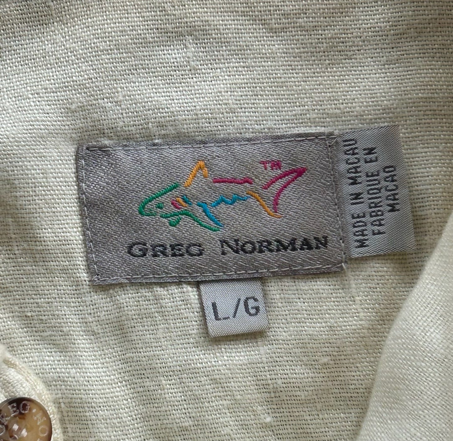 Cream Linen Button Up