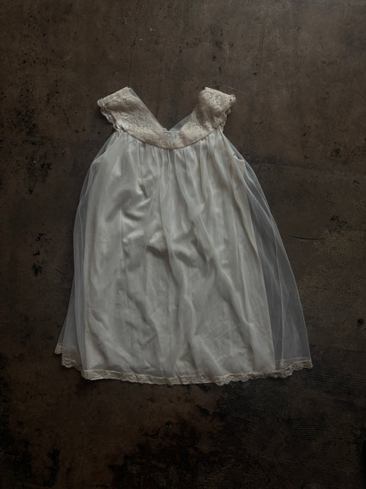Cream Lace Trim Nightgown