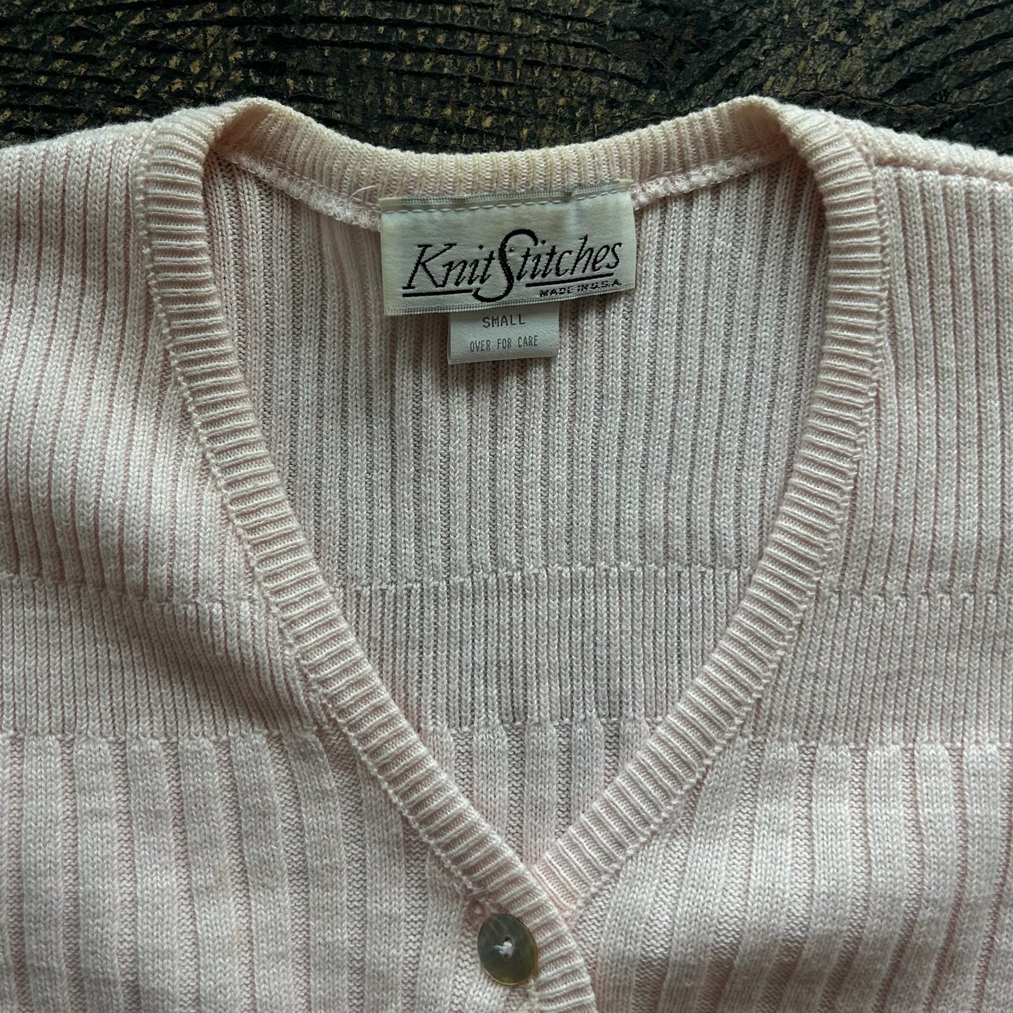 Baby Pink Button Up Cardigan