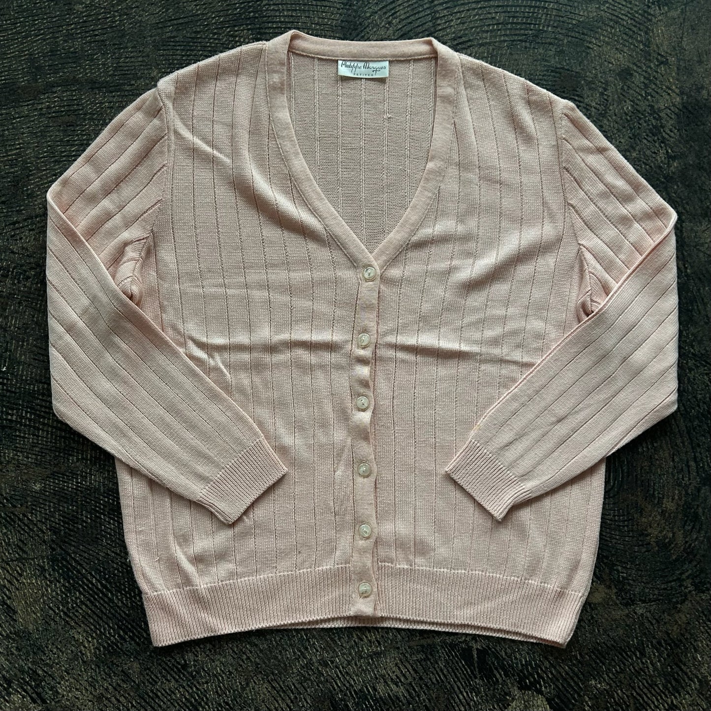 Light Pink Button Front Cardigan