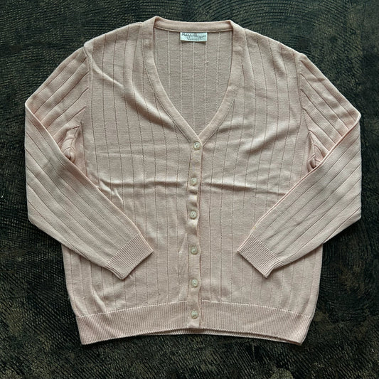 Light Pink Button Front Cardigan