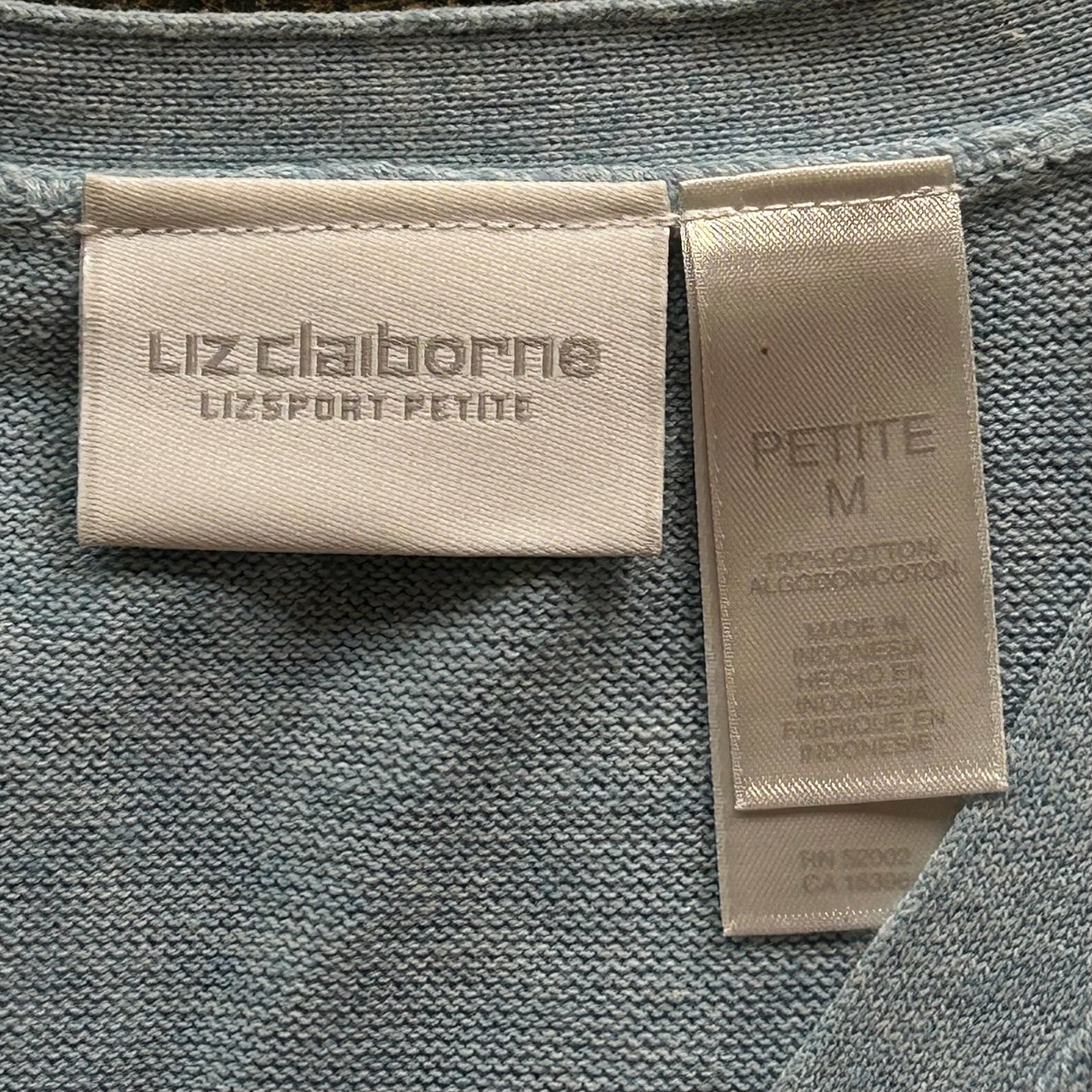 Baby Blue Liz Claiborne Button Up Cardigan