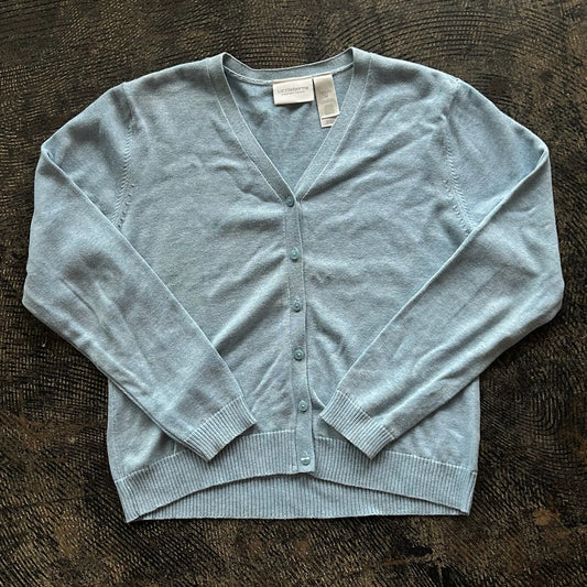 Baby Blue Liz Claiborne Button Up Cardigan