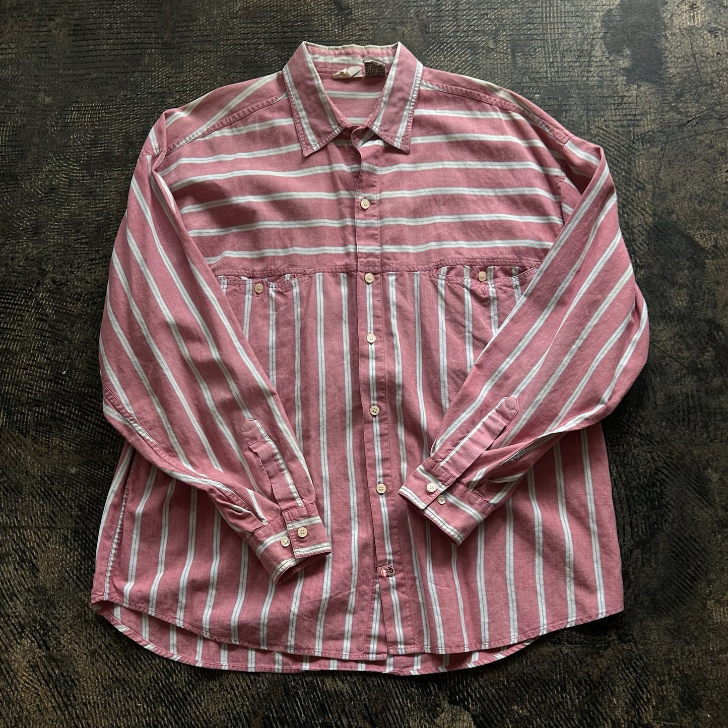 Sostanza Red Striped Button Up
