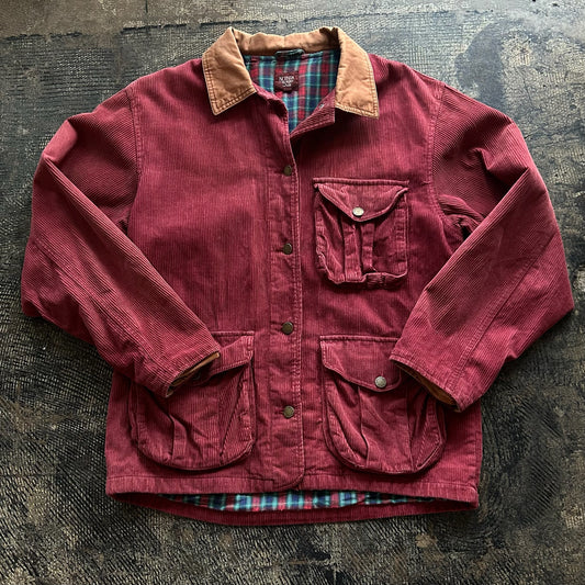 Maroon Corduroy Shirt Jacket