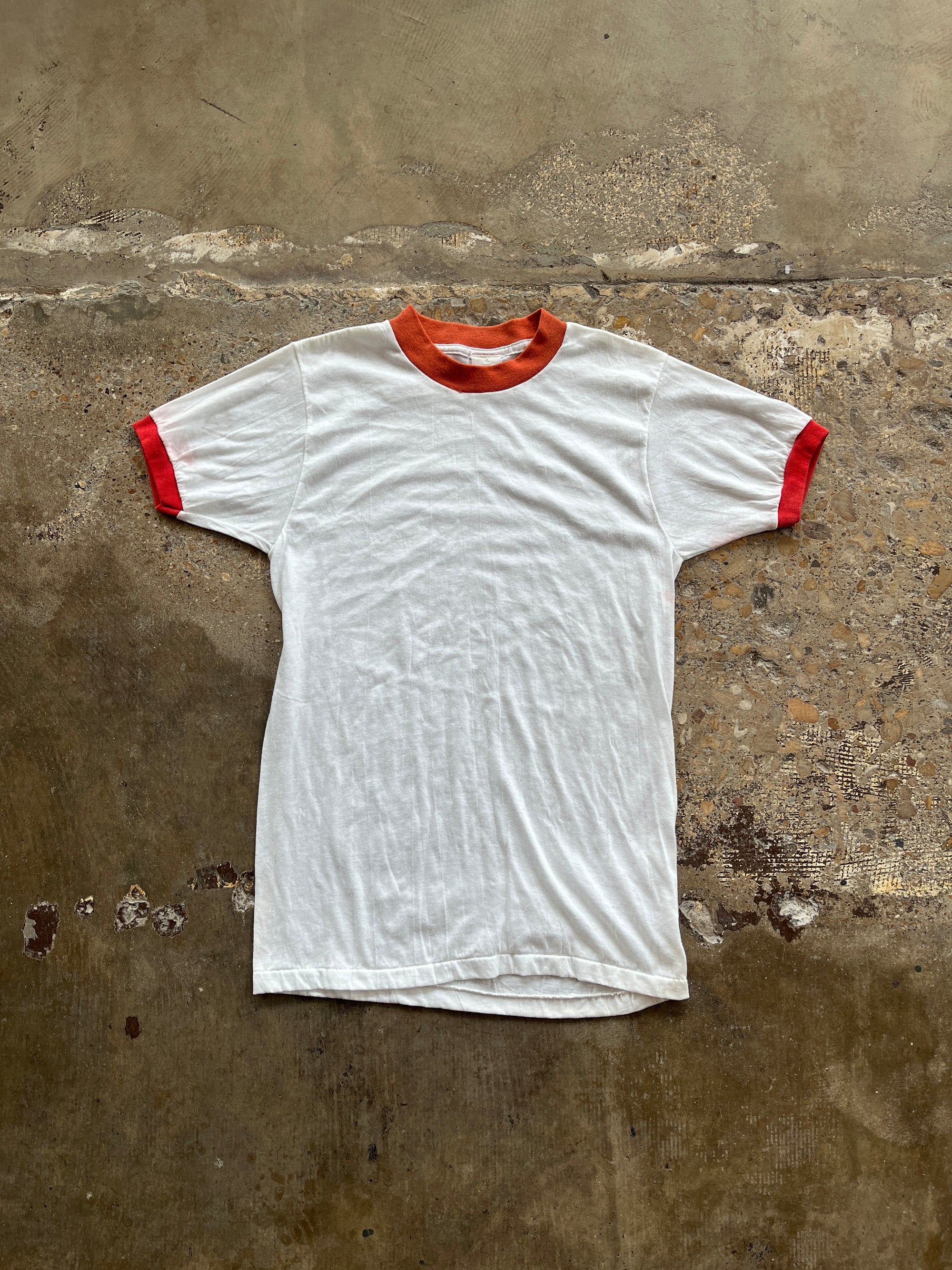 Faded Red Blank Ringer Tee
