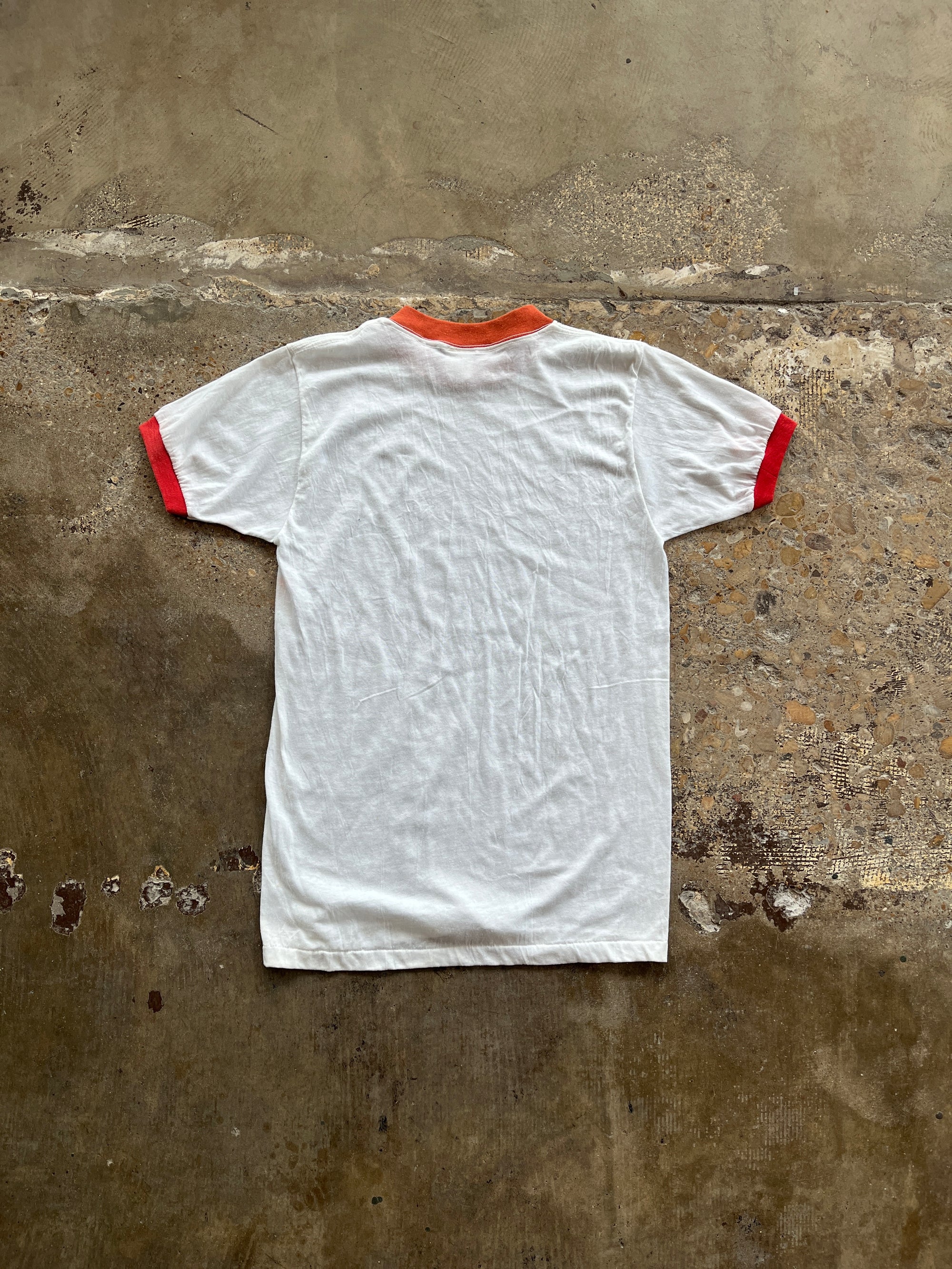 Faded Red Blank Ringer Tee