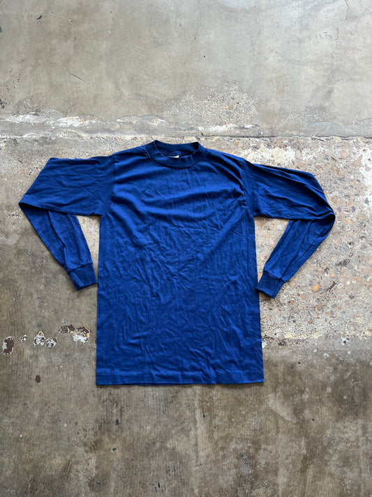 Alere Navy Longsleeve Blank Tee