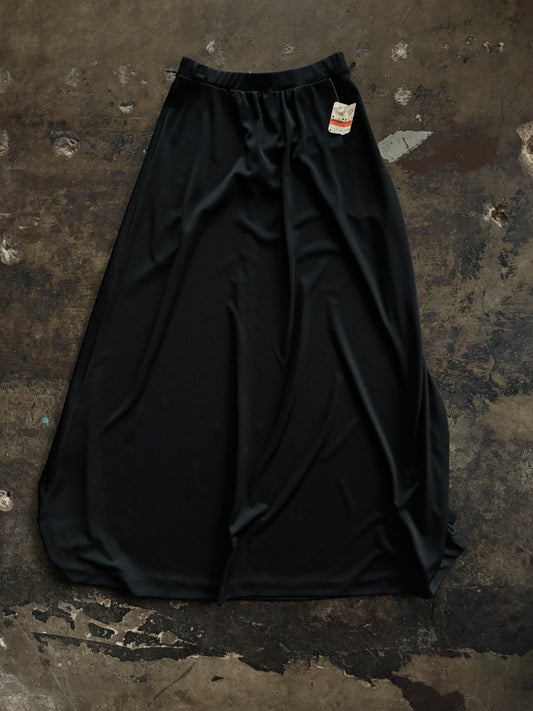 Black Belted Maxi Skirt