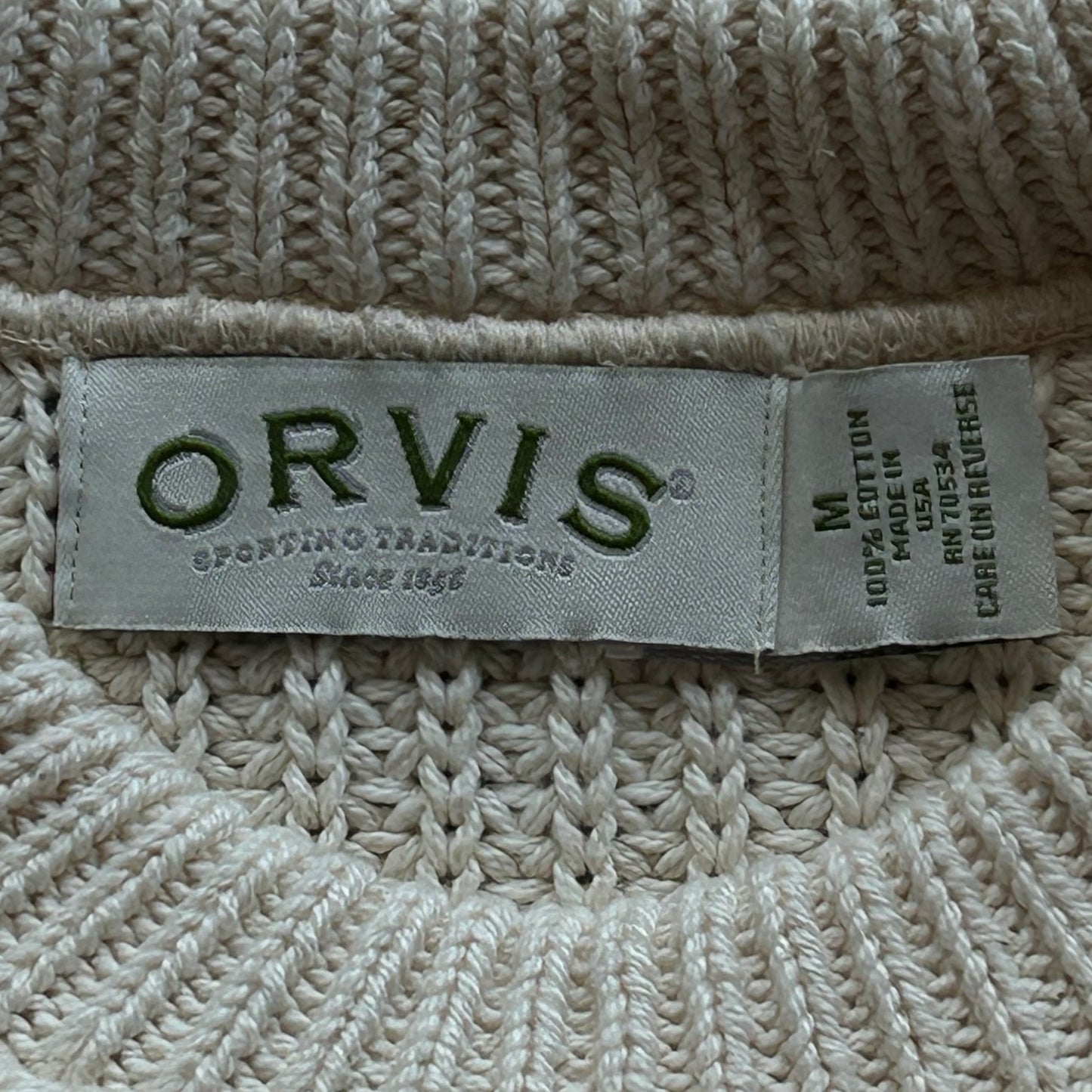Orvis Cream Knit Sweater
